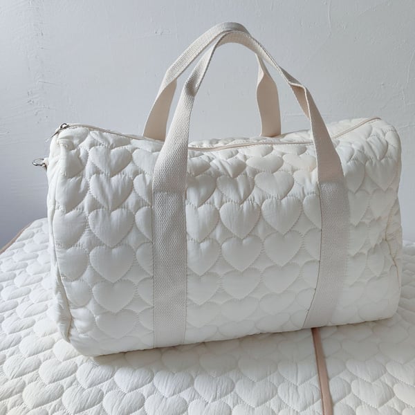 Cotton Quilted Diaper Tote Bag with Animal Print 4 Cotton Quilted Diaper Tote Bag with Animal Print - Image 3