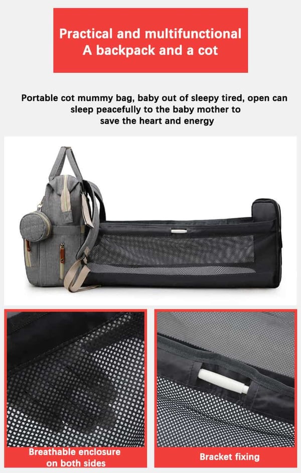 Large Baby Diaper Bag Bed - the must have Baby Essentials 6 Large Baby Diaper Bag Bed - the must have Baby Essentials - Image 5