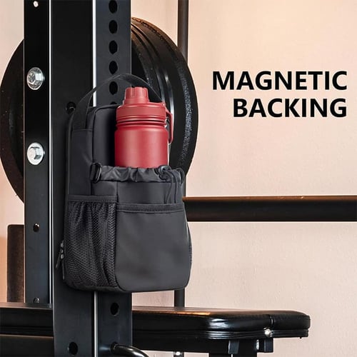 Magnetic Gym Bag with Water Bottle Holder for Sports & Fitness 8 Magnetic Closure Gym Crossbody Bag with Water Bottle Holder for Sports and Fitness