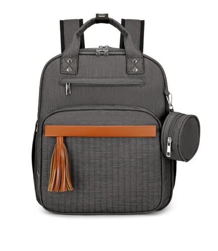 Tassel Zipper Mom Backpack portable Diaper Bags 11 Tassel Zipper Mom Backpack