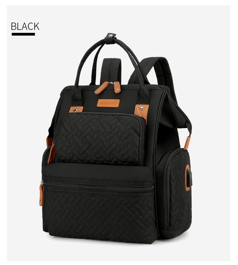 Large Capacity Travel Backpack for Newborn with USB