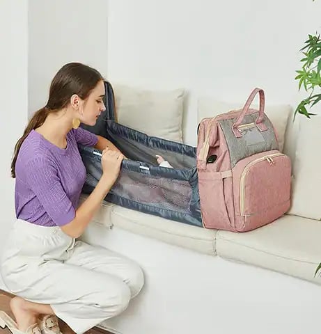 Diaper bag bassinet - the only artifacts to Conquer the Outdoors for new moms 4 diaper bag with travel bassinet