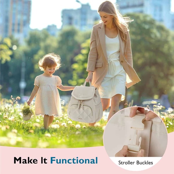 Pink Drawstring Baby Bag Luxury Diaper Bags For Babies 7 Pink Drawstring Baby Bag Luxury Diaper Bags For Babies - Image 6