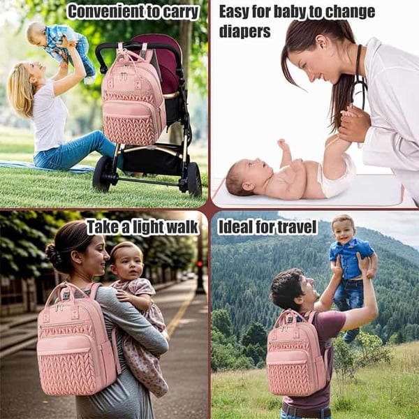 Waterproof Baby Diaper Backpack Large Capacity - Image 7