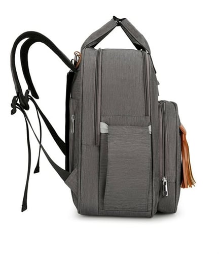 Tassel Zipper Mom Backpack portable Diaper Bags 12 Multifunctional Portable Travel Backpack