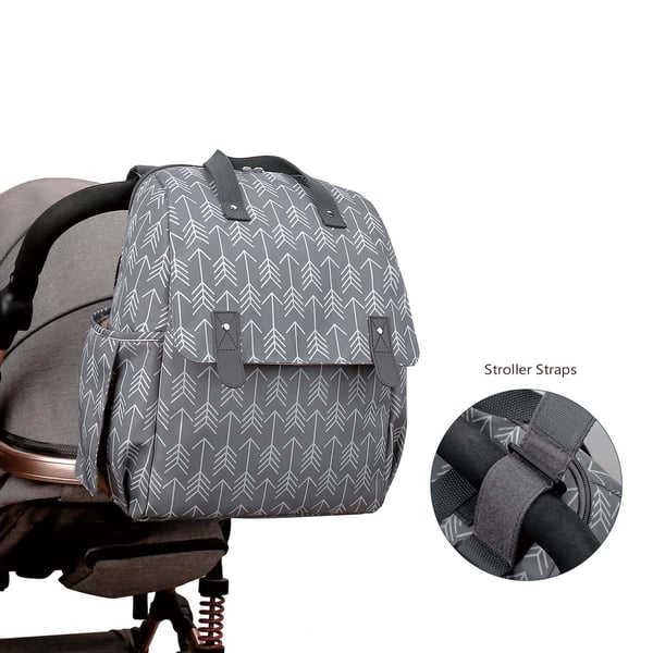 Arrow Print Maternal Bag with Foldable Changing Pad 7 Arrow Print Maternal Bag with Foldable Changing Pad - Image 6