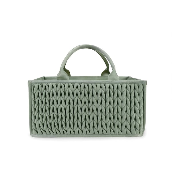 Wholesale Quilted Baby Diaper Caddy Portable Diaper Storage Basket - Image 7