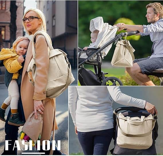 Stroller Organizer Convertible Diaper Bag 14 Large Travel Fashion Crossbody For Monther