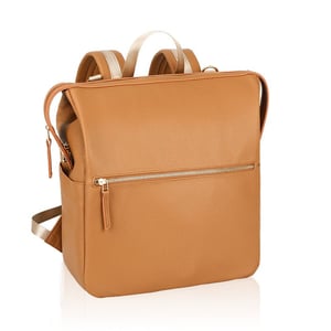 Qualited PU Leather Diaper Backpack Large Capacity Tote Bag