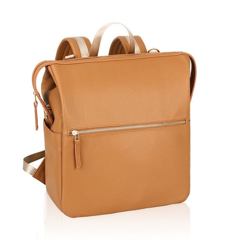 Qualited PU Leather Diaper Backpack