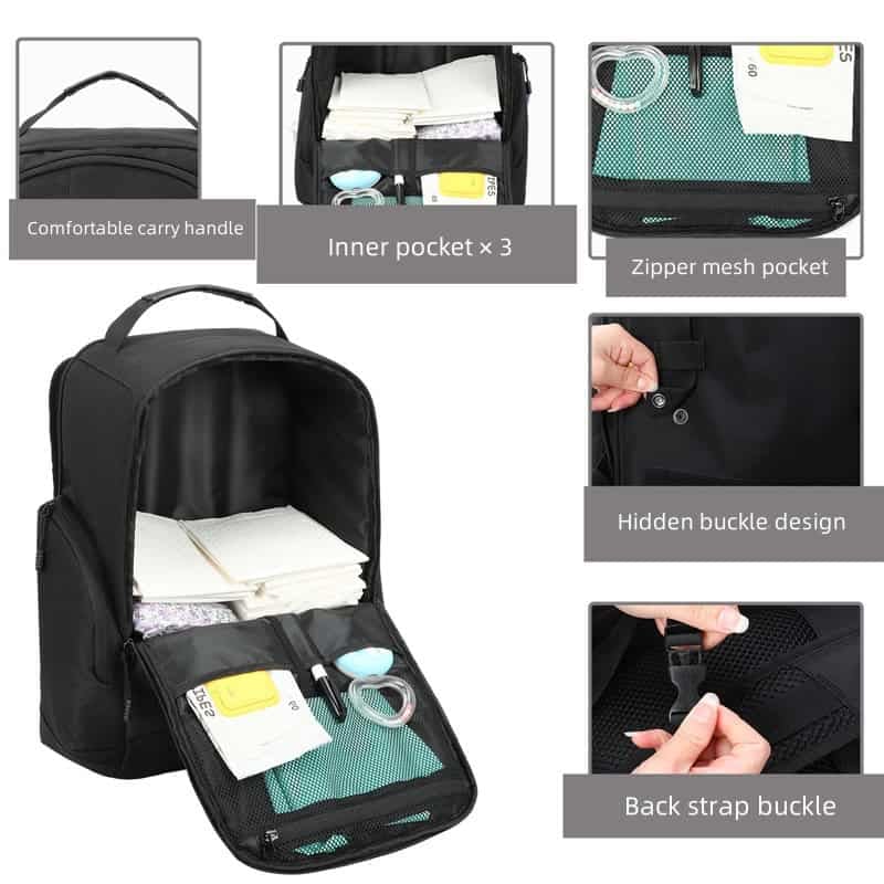 Waterproof Oxford Maternity Hospital Bag With Changing Pad 12 798142543752 2 3