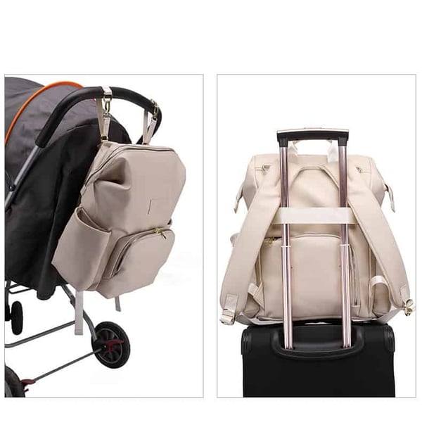 Qualited PU Maternal Bag Large Capacity Backpack - Image 5