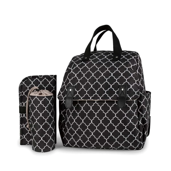 Arrow Print Maternal Bag with Foldable Changing Pad 8 Mom bag production