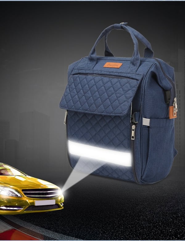 Waterproof Oxford Diaper Bag with Portable Baby Seat - Image 4