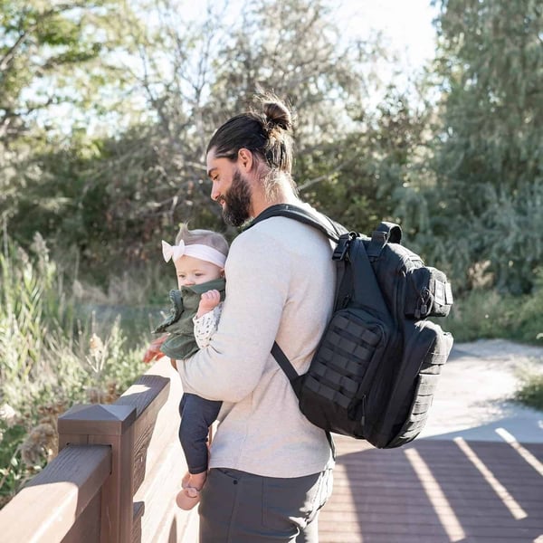 Dad Diaper Bag Waterproof Outdoor Adventure Backpack - Image 5