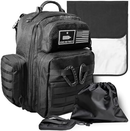 Dad Diaper Bag - Magnetic Closure Wet Wipes Box