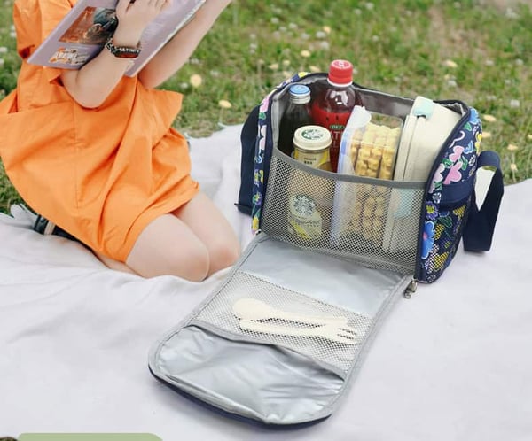 Cartoon Cooler Bag Double-headed Zipper Large-opening Design - Image 5