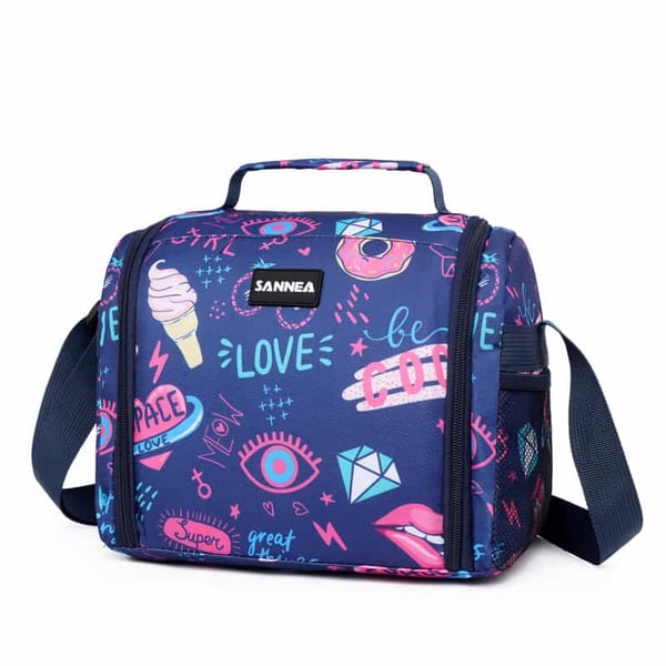Cartoon Cooler Bag Double-headed Zipper Large-opening Design - Image 13