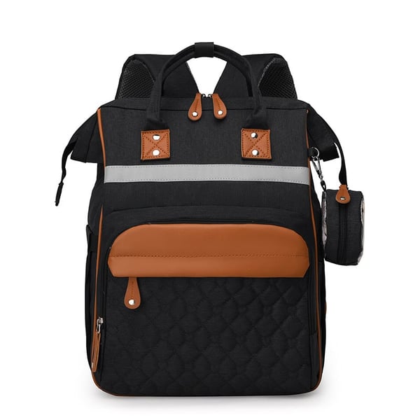 Diaper Backpack with Small Pacifier Bag & Reflective Strip 12 Diaper Backpack with Small Pacifier Bag & Reflective Strip - Image 11