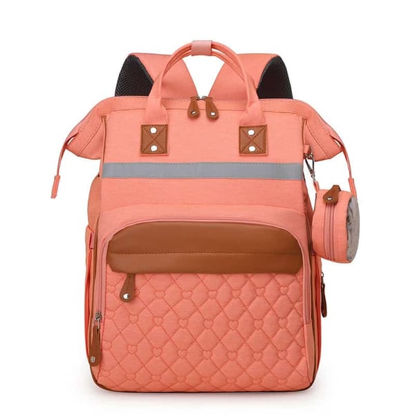 Diaper Backpack with Small Pacifier Bag & Reflective Strip 11 Diaper Backpack with Small Pacifier Bag & Reflective Strip - Image 10