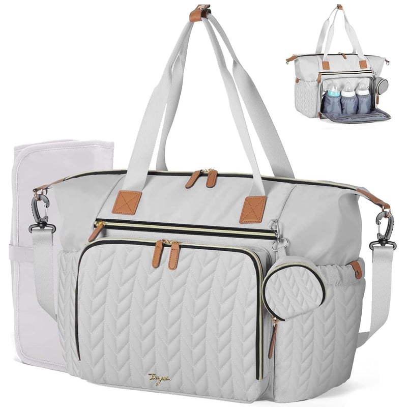 3D Herringbone Quilted Diaper Bag