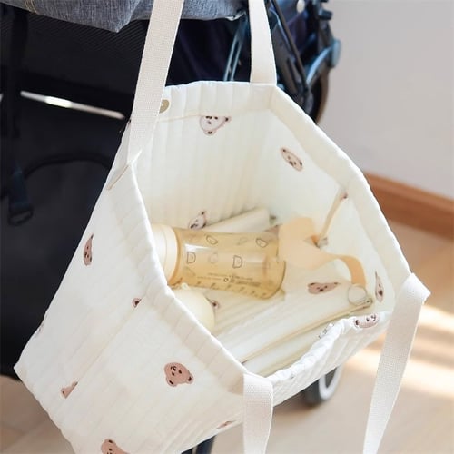 Cotton Baby Nappy Changing Tote Bag
