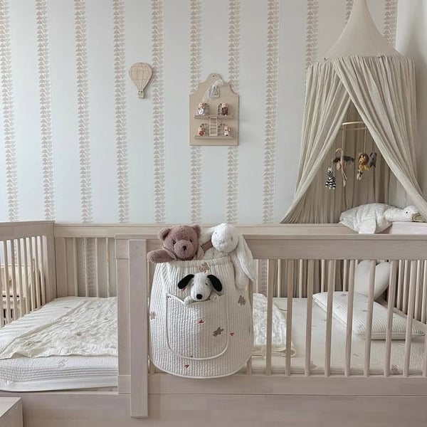 Elasticated Cotton Nappy Bag Bear Storage Stroller Bag 6 Elasticated Cotton Nappy Bag Bear Storage Stroller Bag - Image 5
