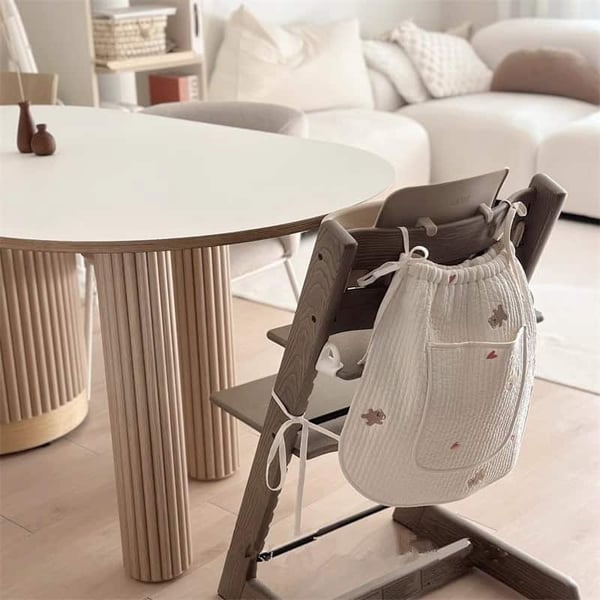 Elasticated Cotton Nappy Bag Bear Storage Stroller Bag 9 Elasticated Cotton Nappy Bag Bear Storage Stroller Bag - Image 8