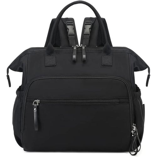 black diaper bag backpack mother