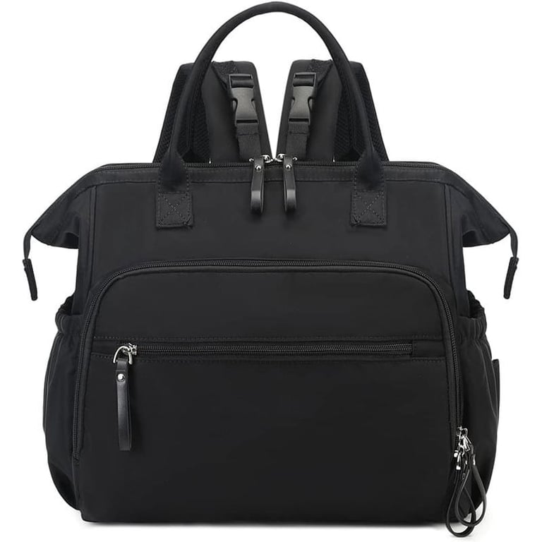 black diaper bag backpack mother