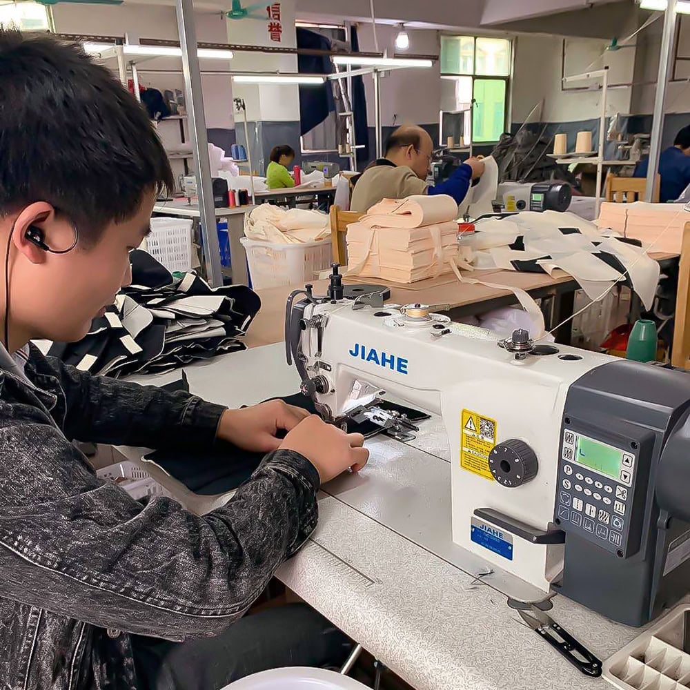 workers in maternity bag manufacturer