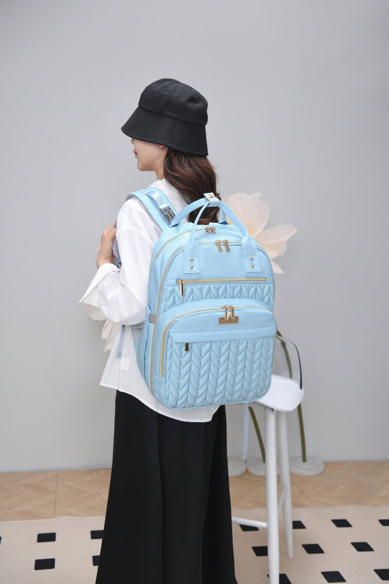 quilted nappy bag for fashion mum