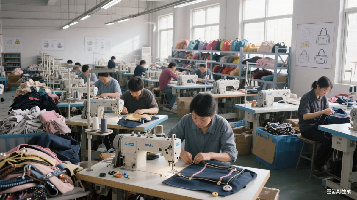Labor efficiency and learning curve affecting diaper bag MOQ and production costs