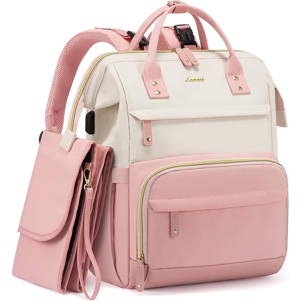 Customized Patchwork Diaper Bags Laptop Backpack for Moms - Image 7
