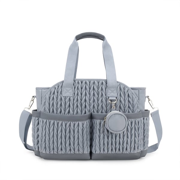2025 New Quilted Diaper Bag Waterproof Diaper Bag Tote Purse - Image 5