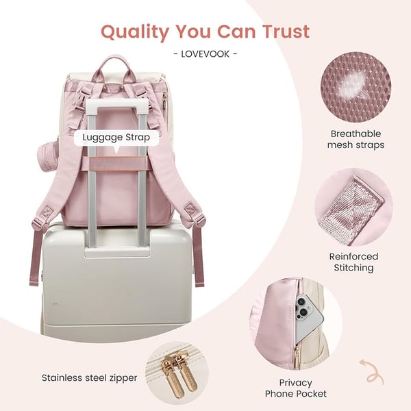 Custom Patchwork Backpack for Moms Model from LOVEVOOK - Image 8