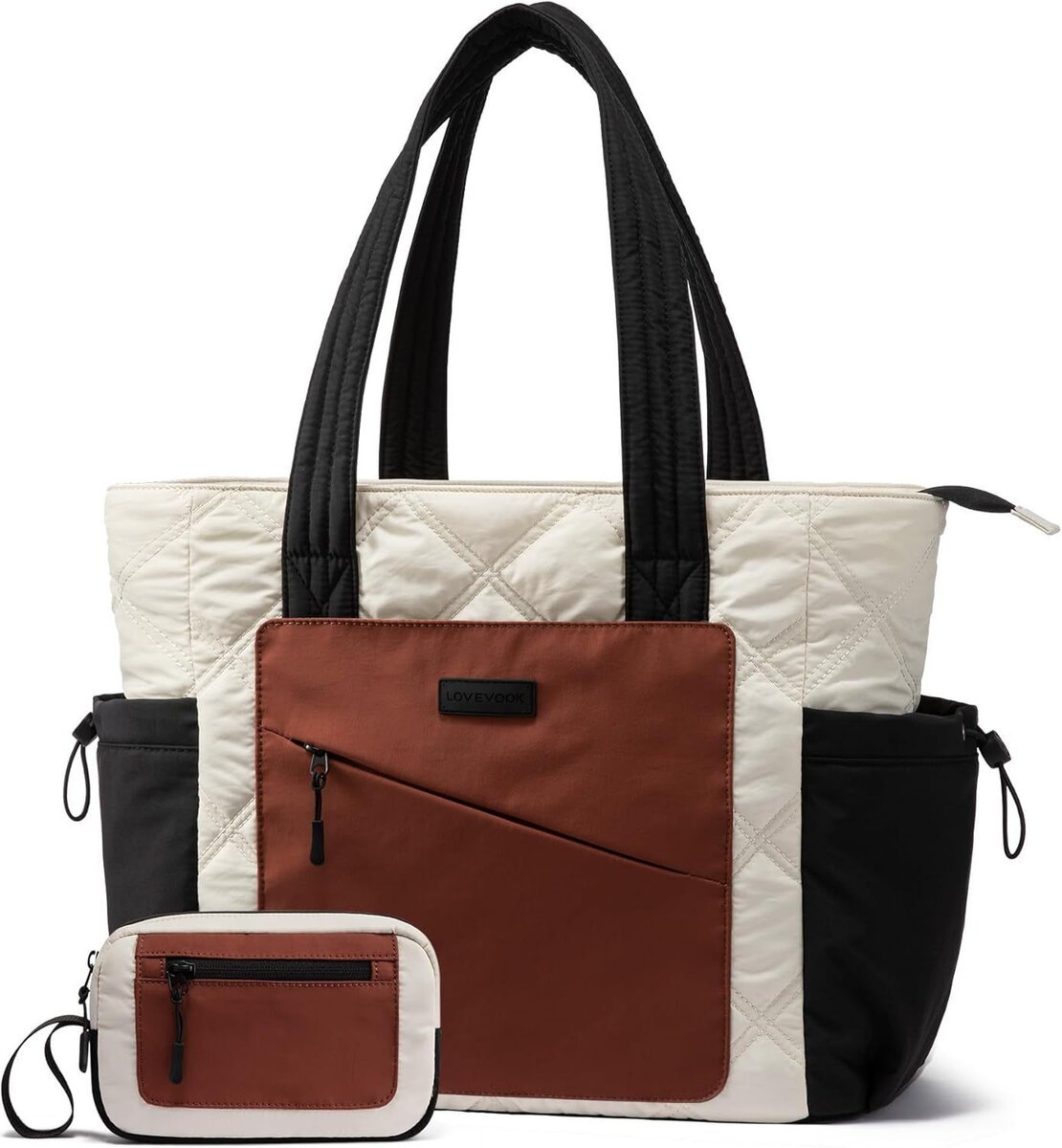 Custom Patchwork Maternity Diaper Bag Model From LOVEVOOK 2 Custom Patchwork Diaper Bags