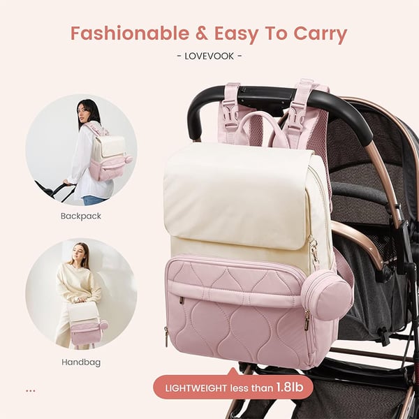 Custom Patchwork Backpack for Moms Model from LOVEVOOK - Image 7