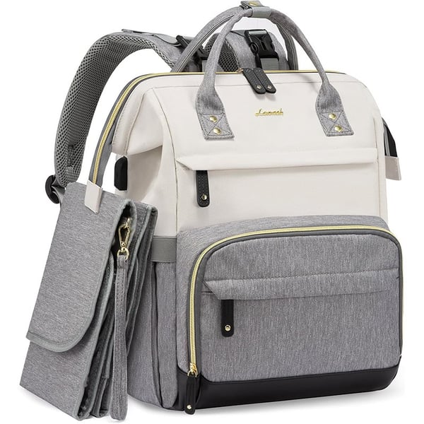 Customized Patchwork Diaper Bags Laptop Backpack for Moms - Image 6