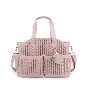 nylon oxford quilted diaper bag