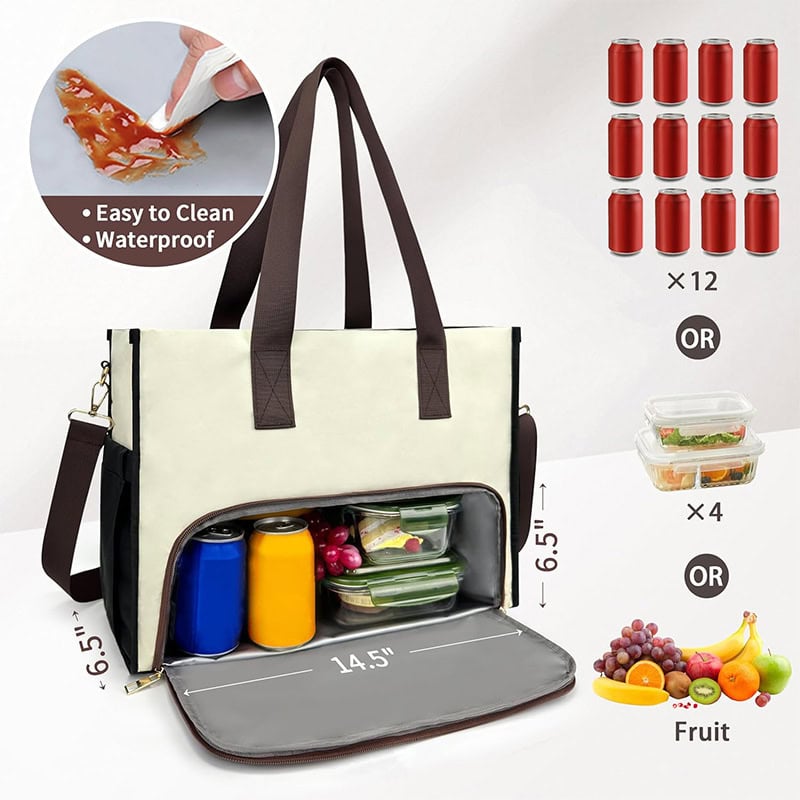 LOVEVOOK Cooler Bag Leakproof Insulated Lunch Handbag 10 10004 8 2