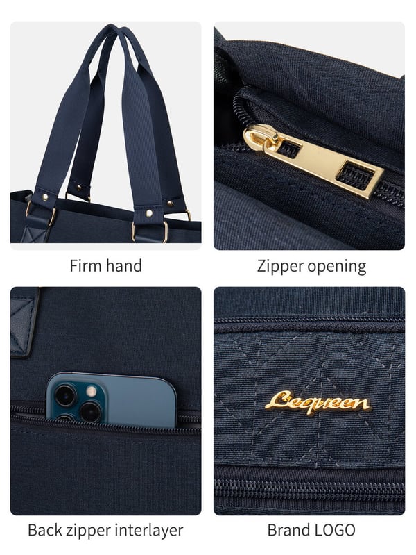 New LEQUEEN Brand Wholesale Parent Tote Bag Waterproof Nappy Bag - Image 6