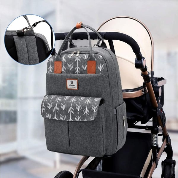 Custom Oxford Diaper Bag Lekebaby Nappy Changing Backpack - Image 5