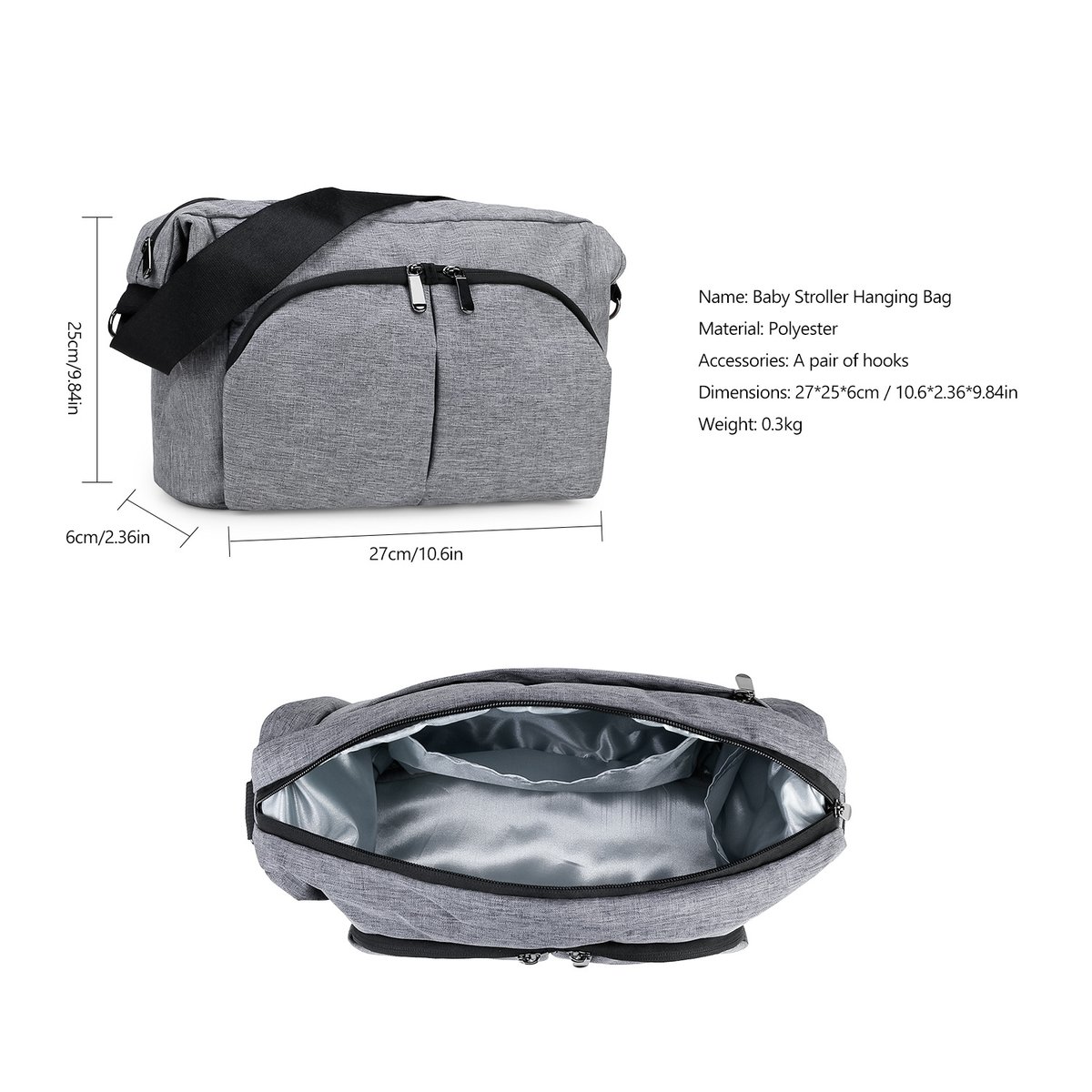 Ready To Ship Stroller Bag Crossbody Portable Stroller Organizer Bag for Baby 10 10004 2